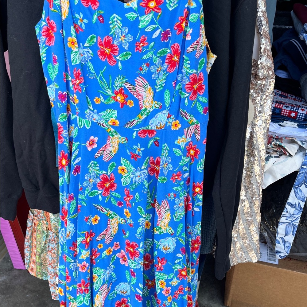 Old Navy Blue Floral Dress